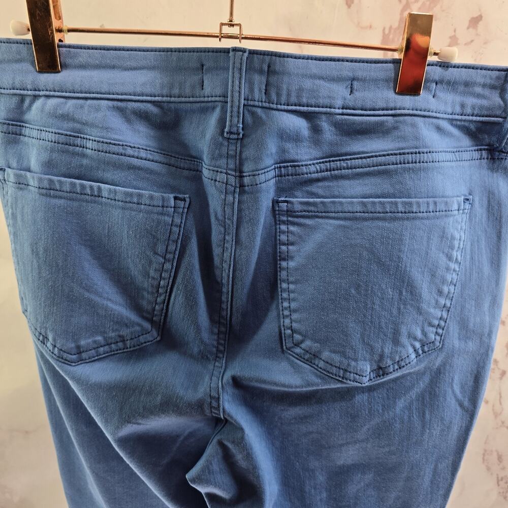 NYDJ Jeans Womens 8 Blue Crop Short Sheri Slim Colored High Rise Denim Daughters - Picture 6 of 13